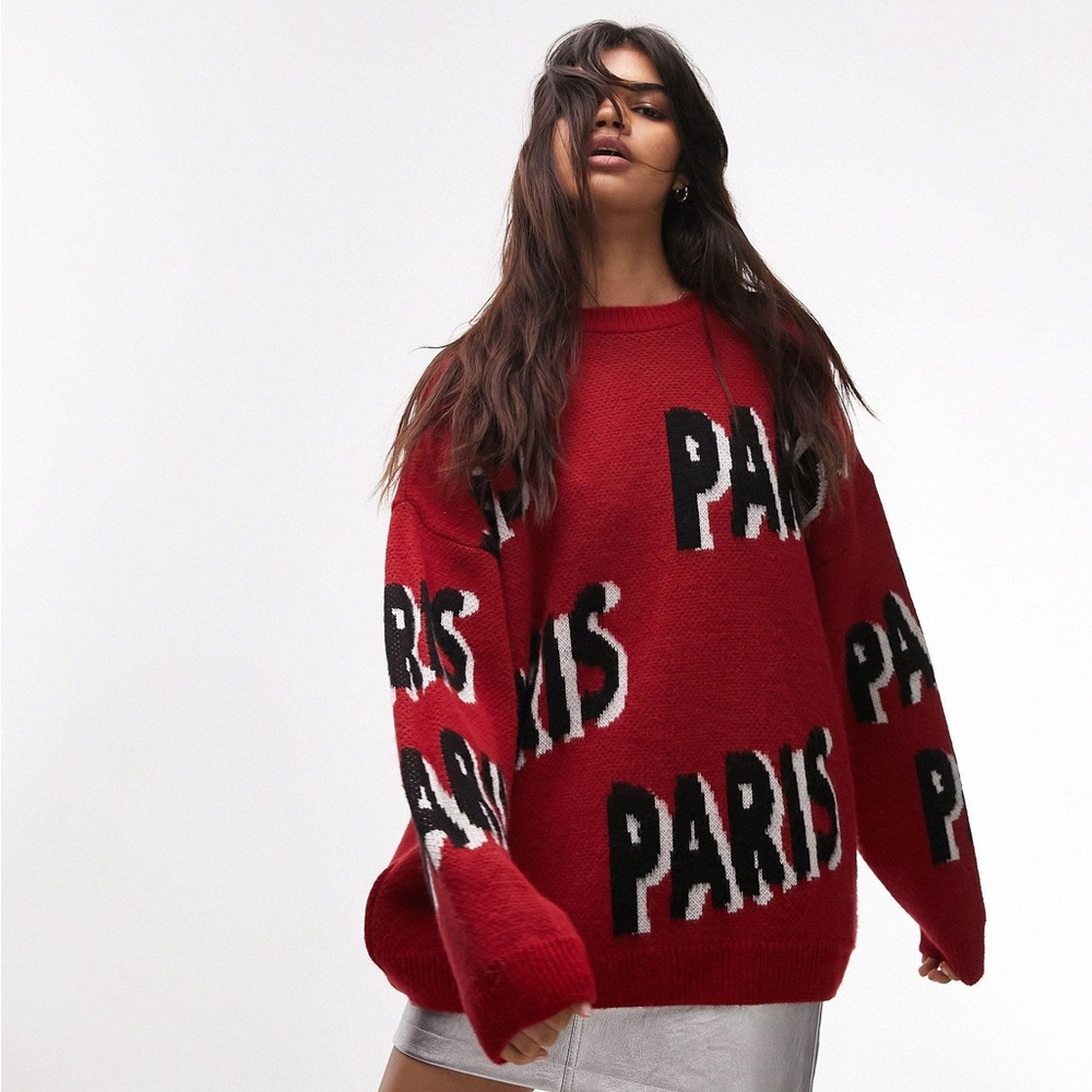 TOPSHOP KNITTED PARIS JUMPER